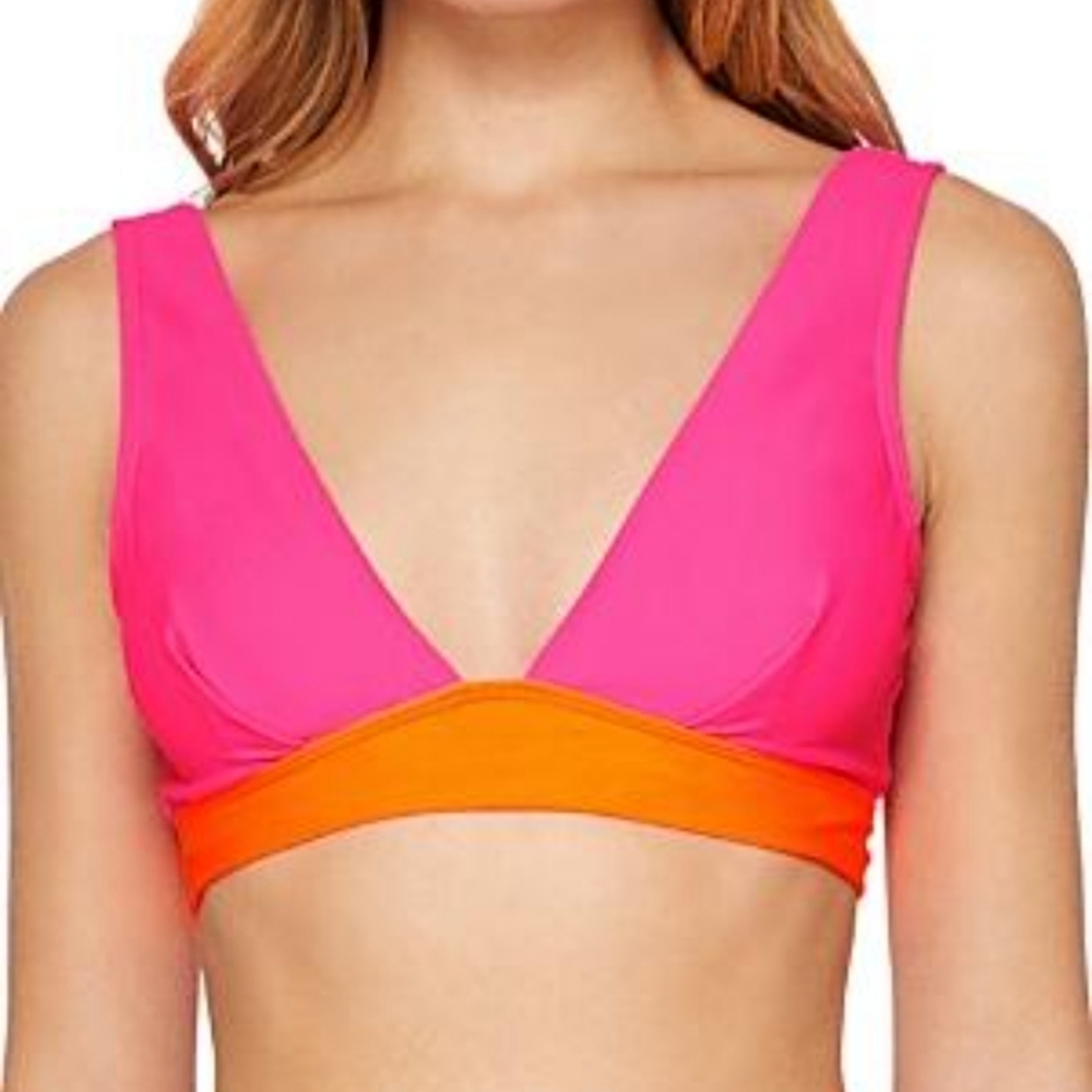 Ted Baker Indeh Color Block Neon Bikini Top - Picture 1 of 9